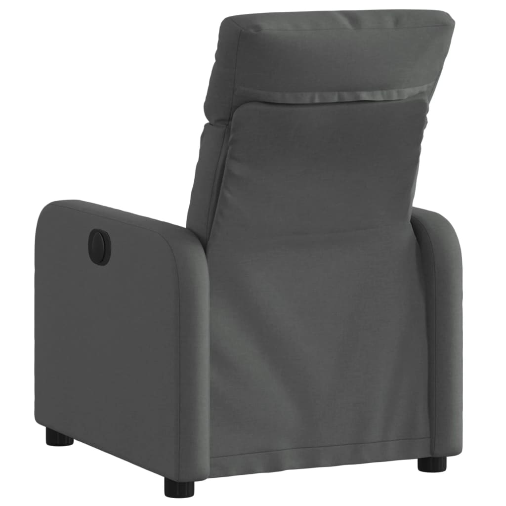 Fauteuil de relaxation tissu gris foncé