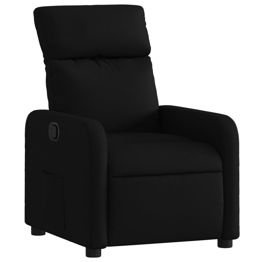 Fauteuil de relaxation tissu noir