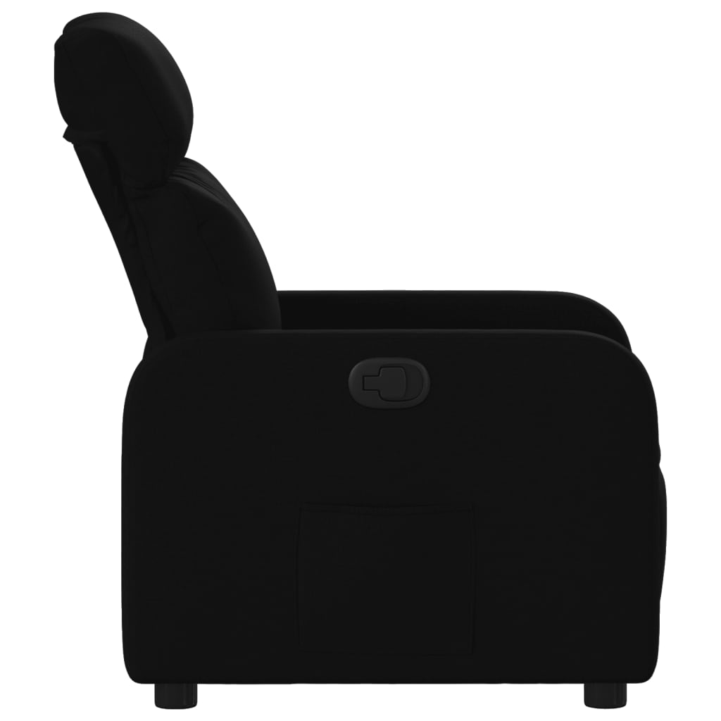 Fauteuil de relaxation tissu noir