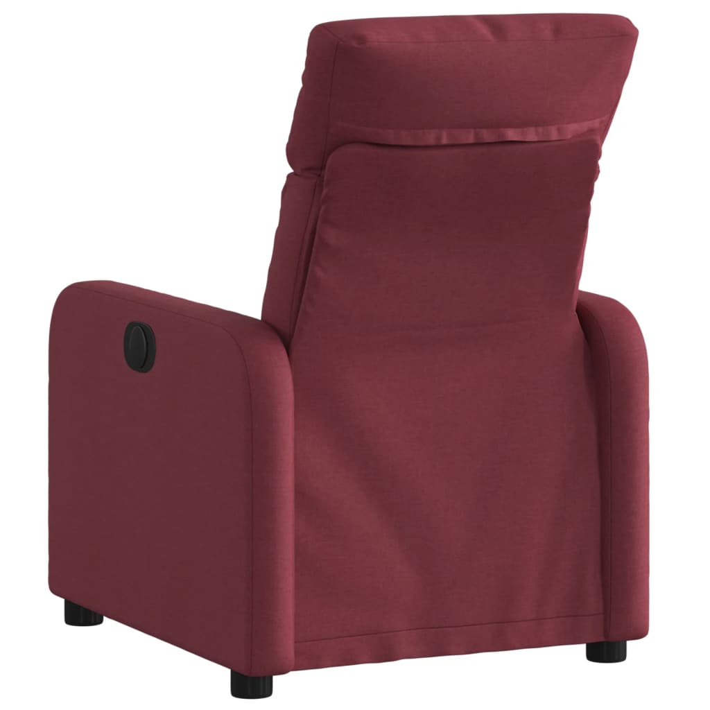 Fauteuil de relaxation tissu rouge vin