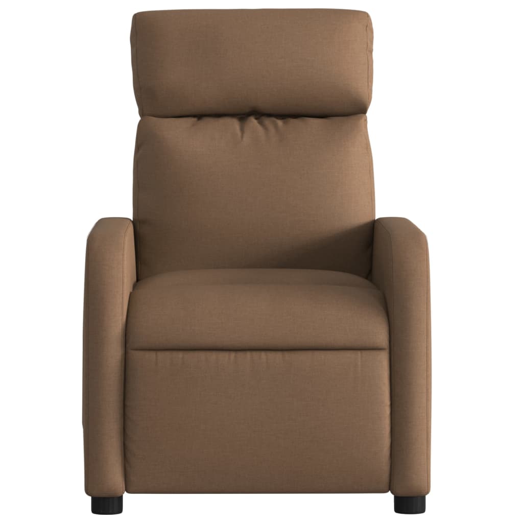 Fauteuil de relaxation tissu marron