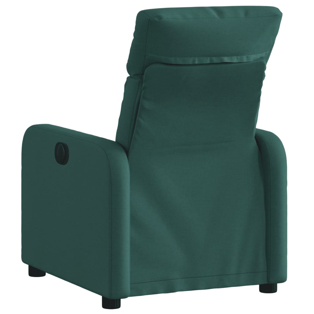 Fauteuil de relaxation tissu vert foncé