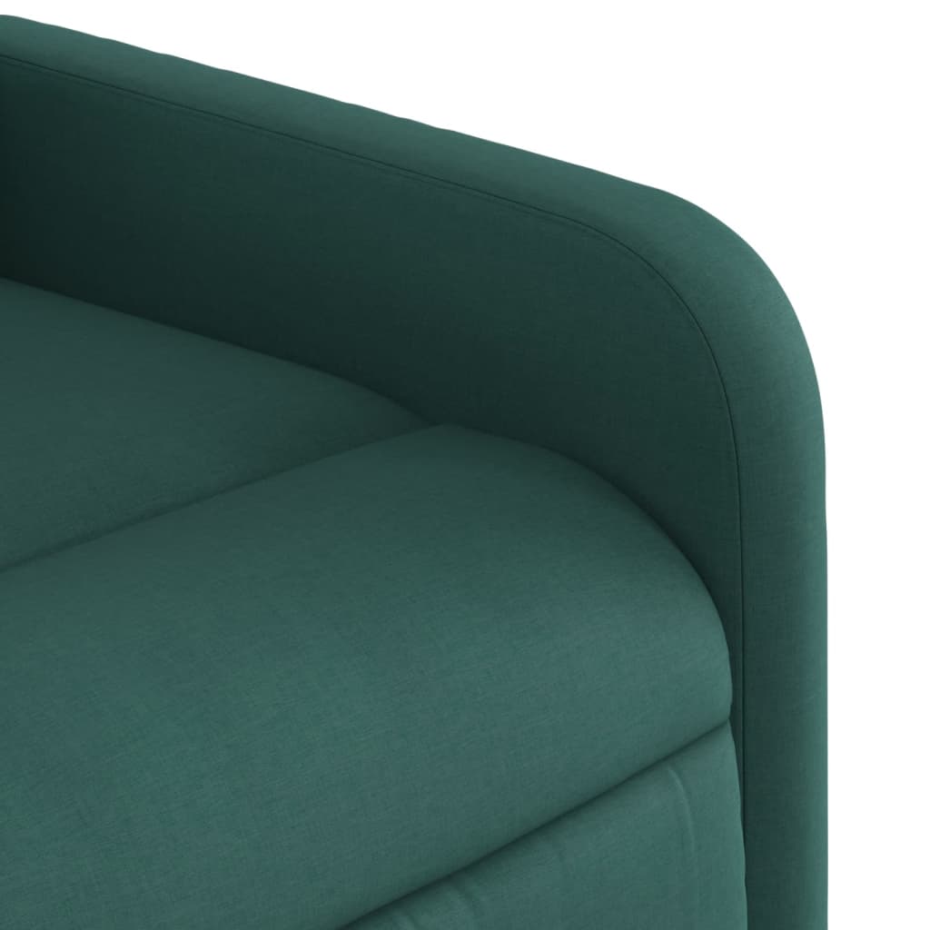 Fauteuil de relaxation tissu vert foncé