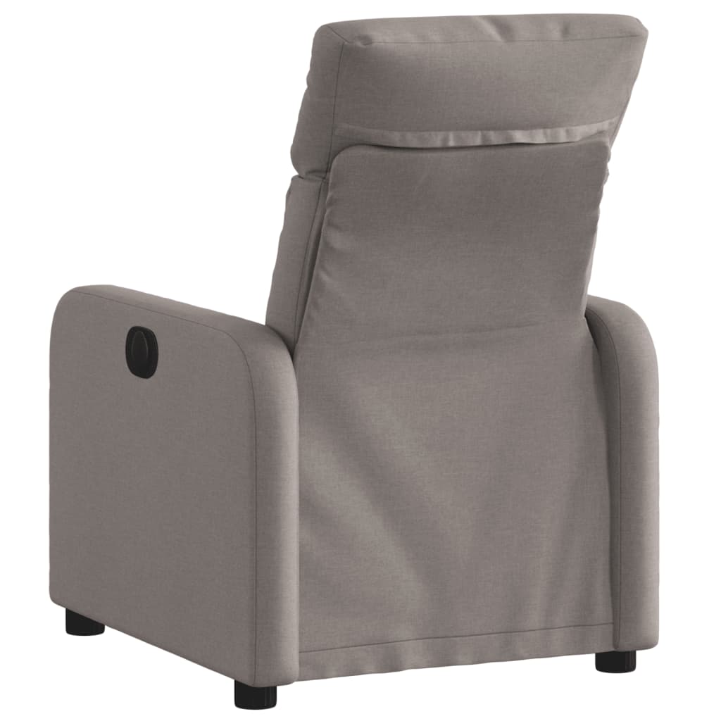 Fauteuil relax tissu taupe