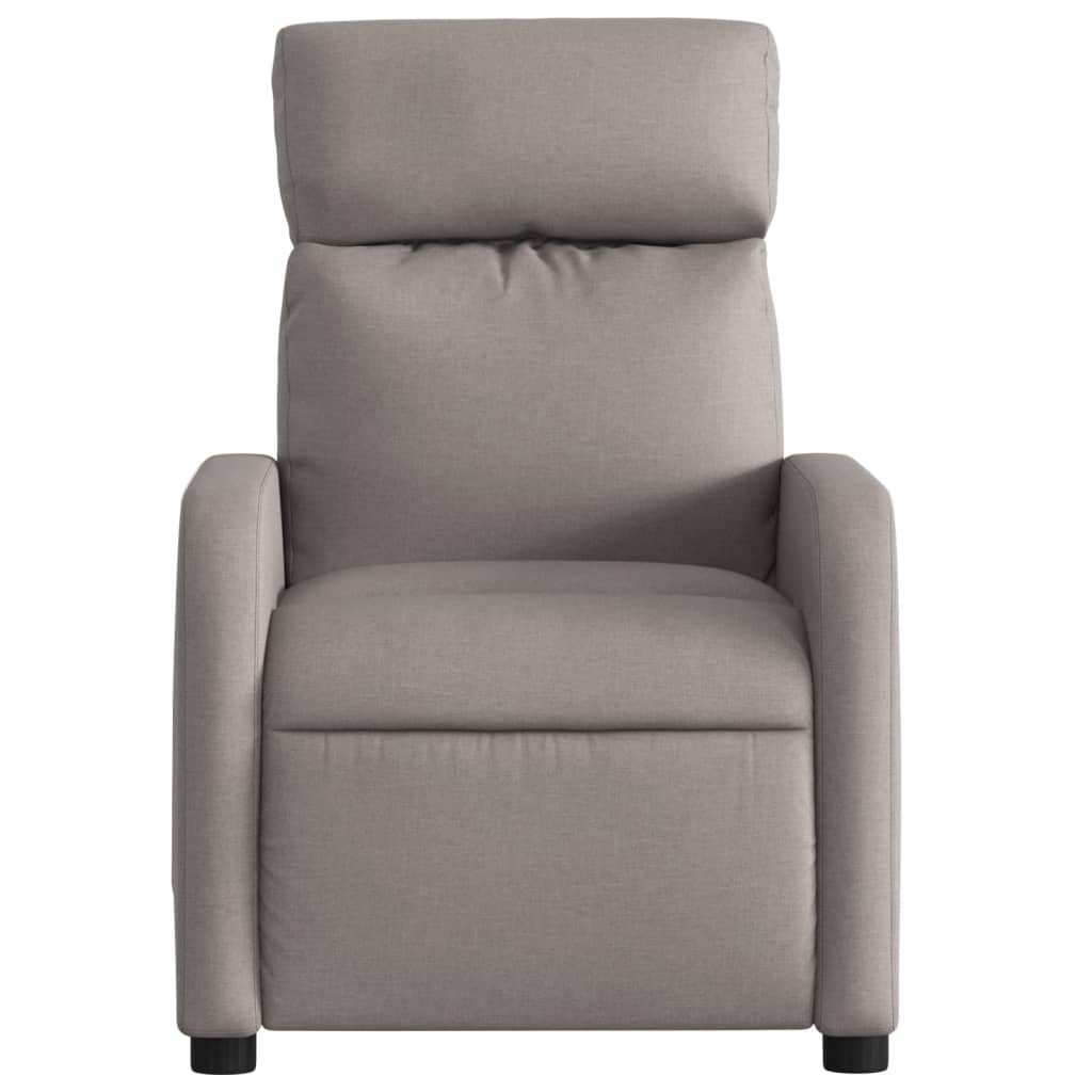 Fauteuil relax tissu taupe