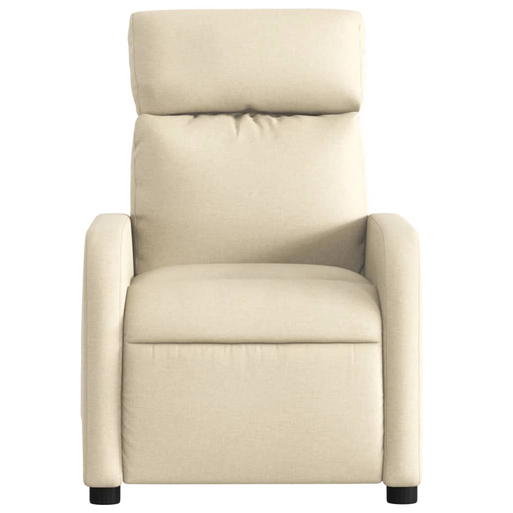 Fauteuil de relaxation tissu crème