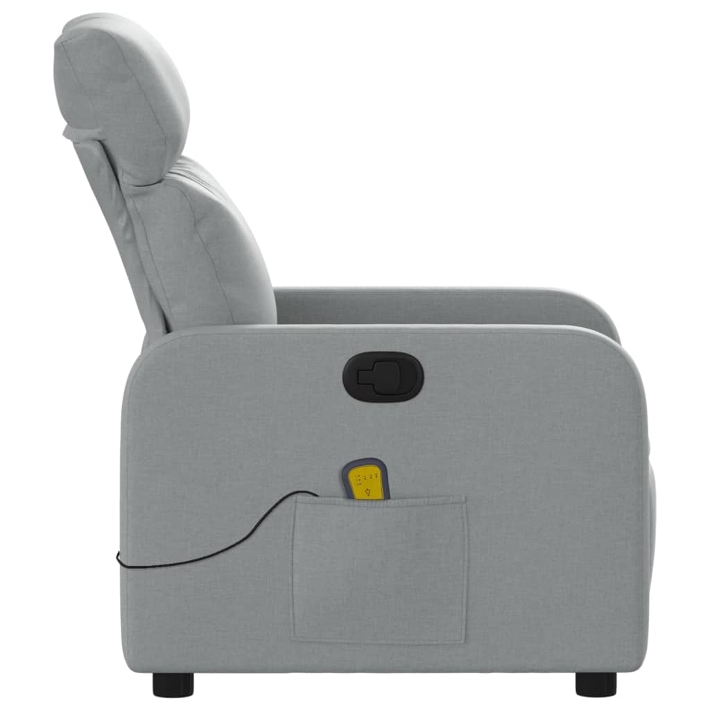 Fauteuil de massage tissu gris clair