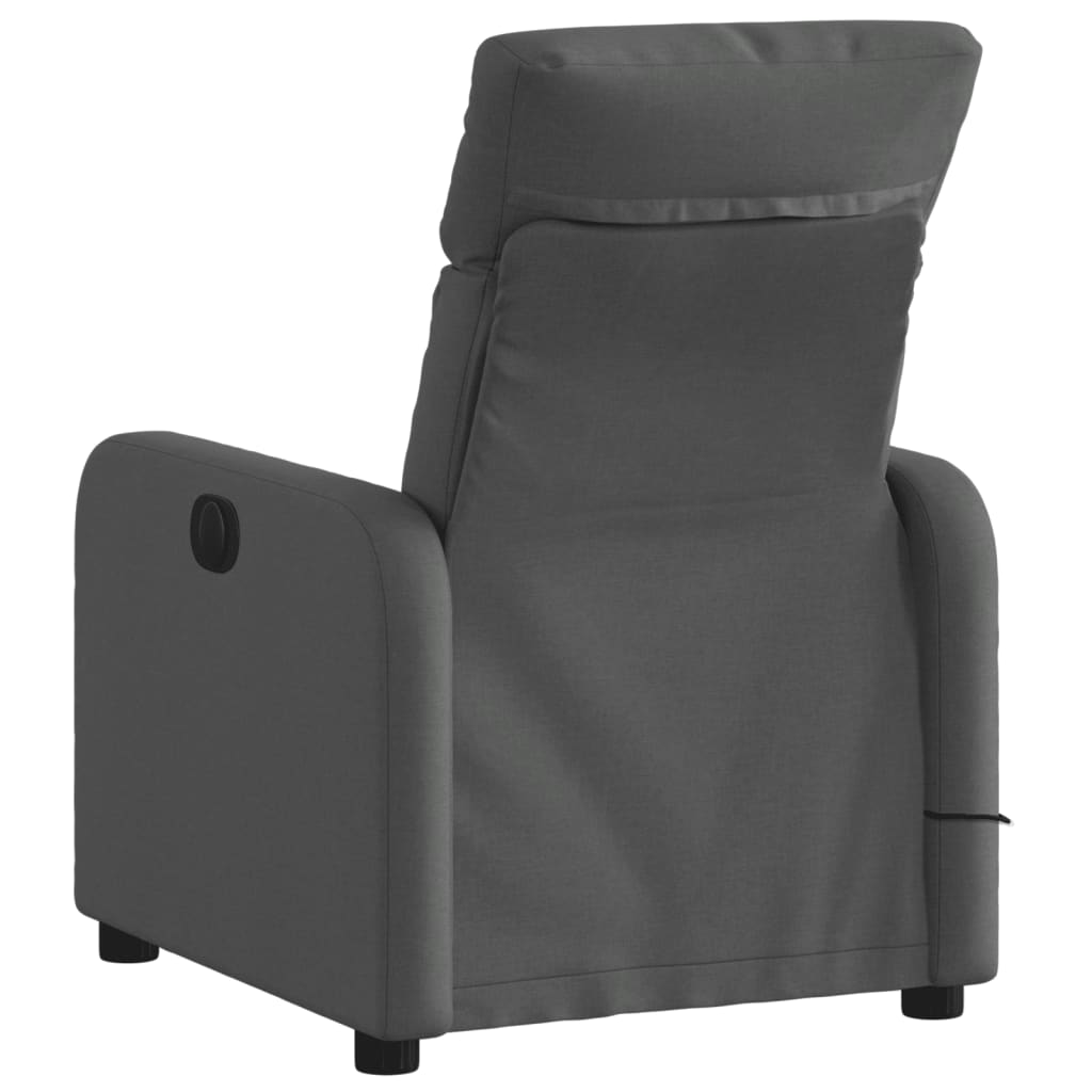 Fauteuil de massage tissu gris foncé