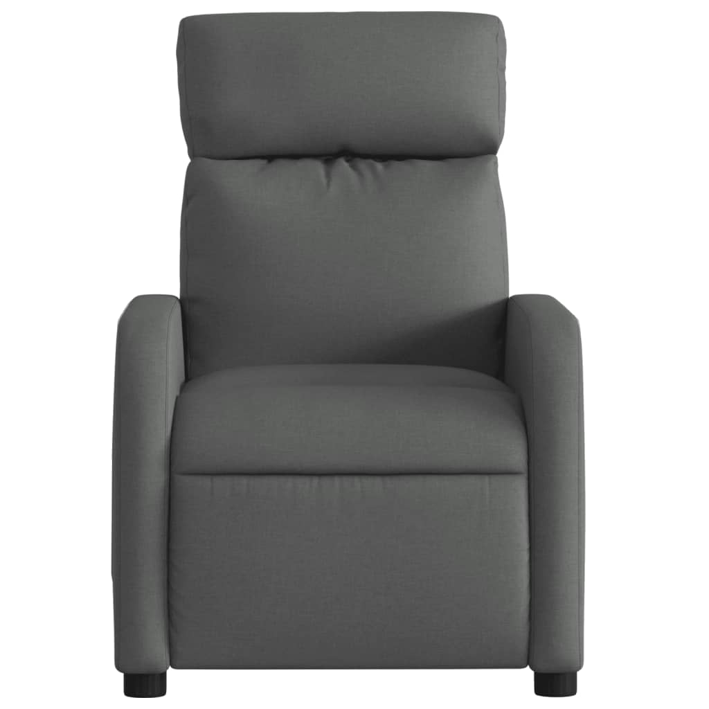 Fauteuil de massage tissu gris foncé