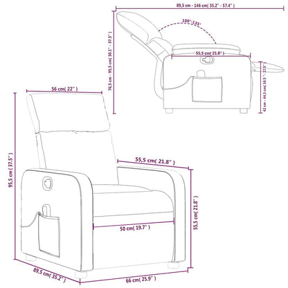 Massagesessel Schwarz Stoff