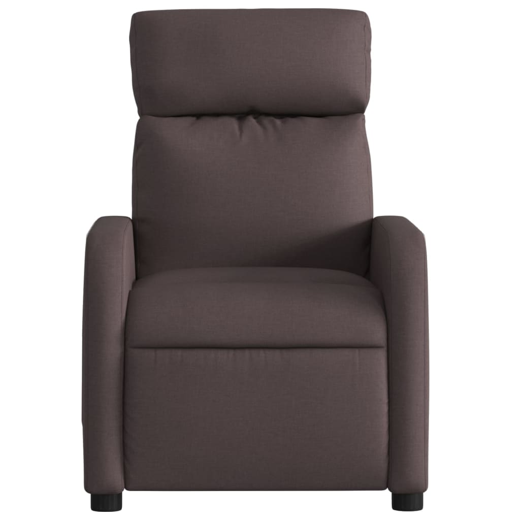 Fauteuil de massage tissu marron foncé