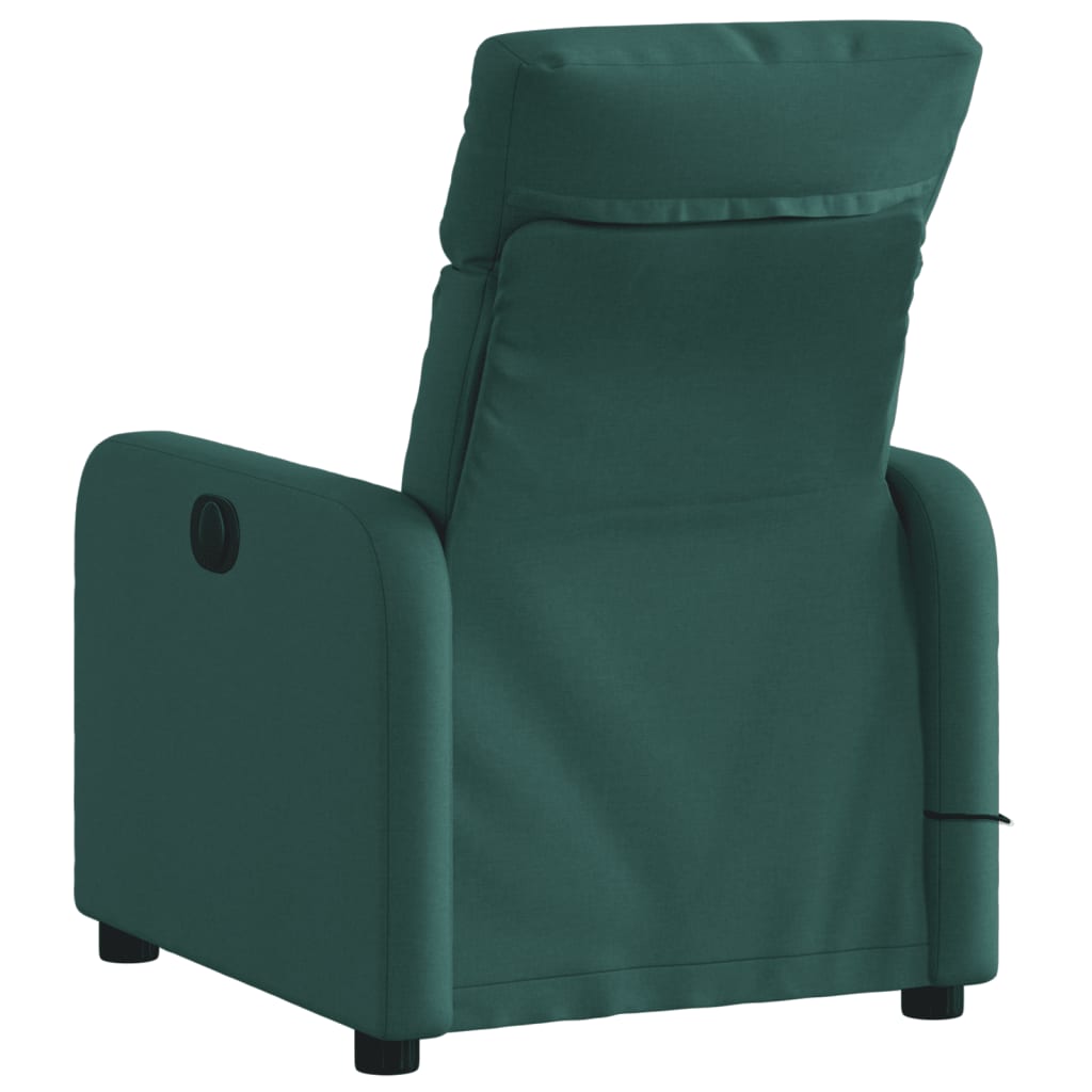 Fauteuil de massage tissu vert foncé