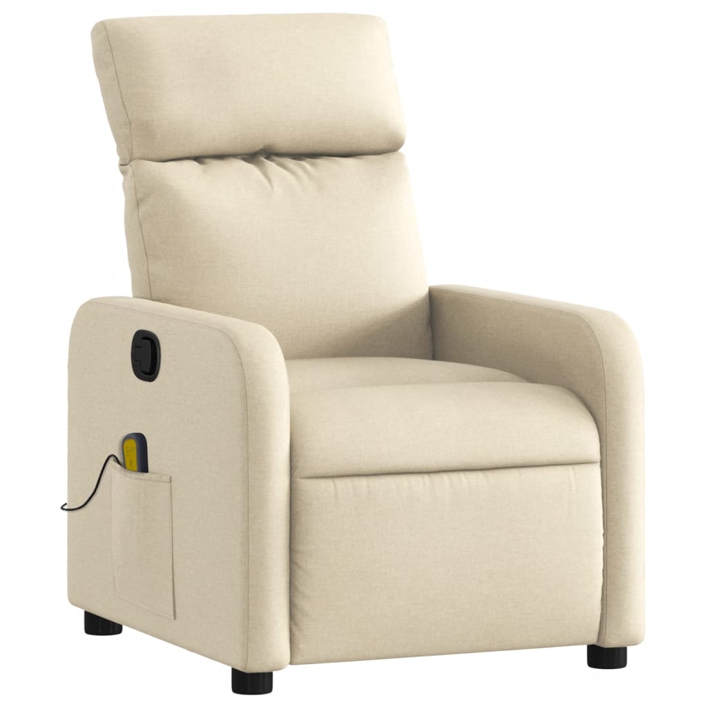 Fauteuil de massage tissu crème