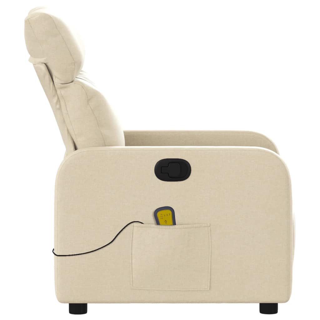 Fauteuil de massage tissu crème