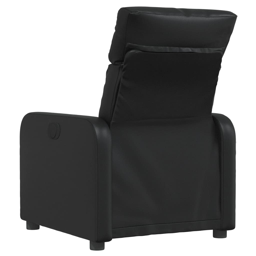 Fauteuil de relaxation simili cuir noir