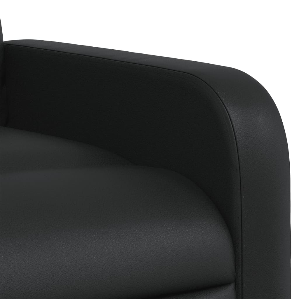 Fauteuil de relaxation simili cuir noir