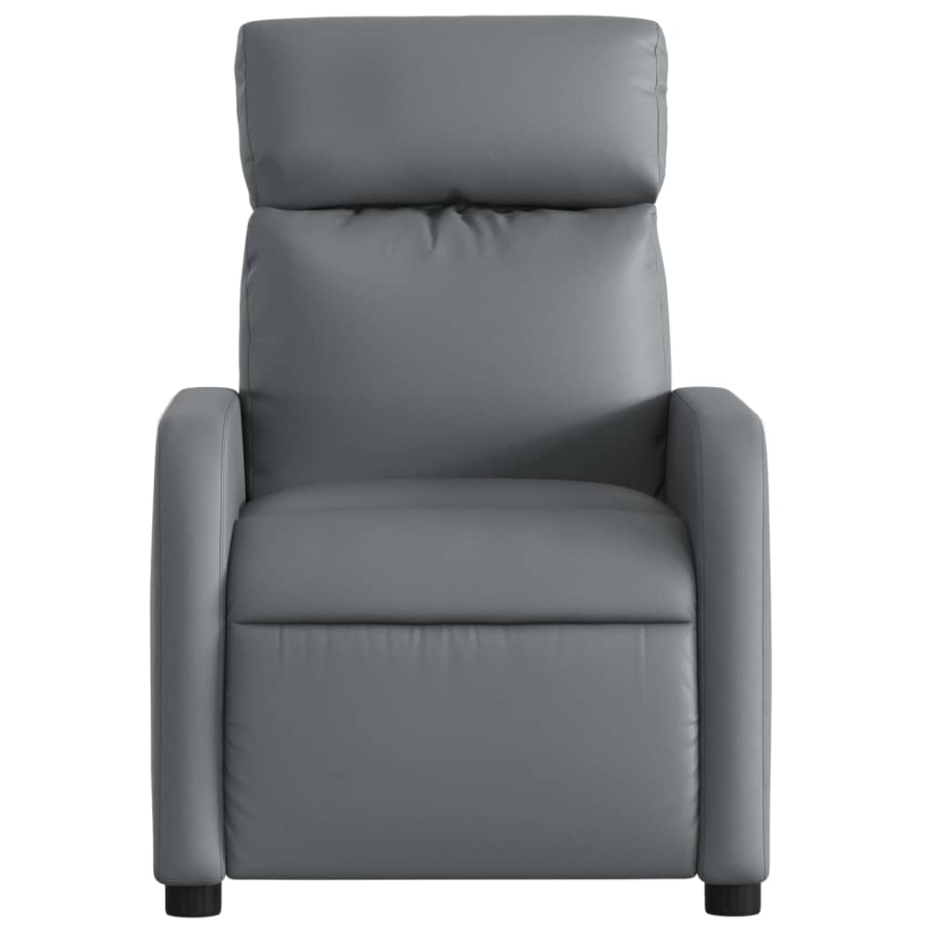 Fauteuil de massage simili cuir gris