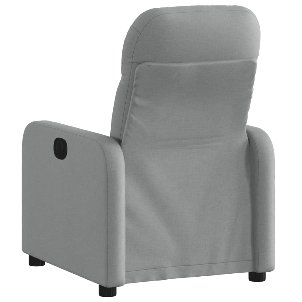 Fauteuil de relaxation tissu gris clair