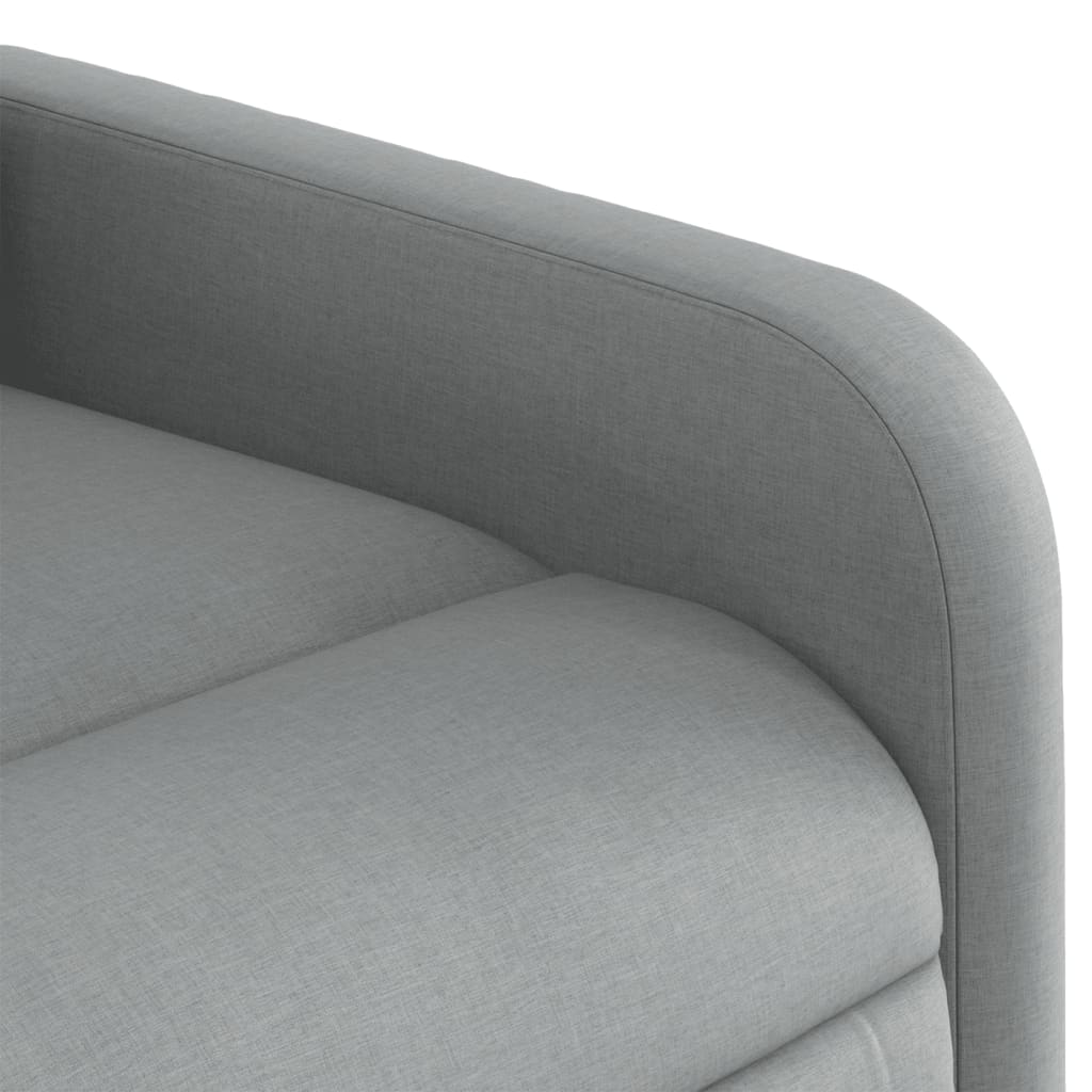 Fauteuil de relaxation tissu gris clair