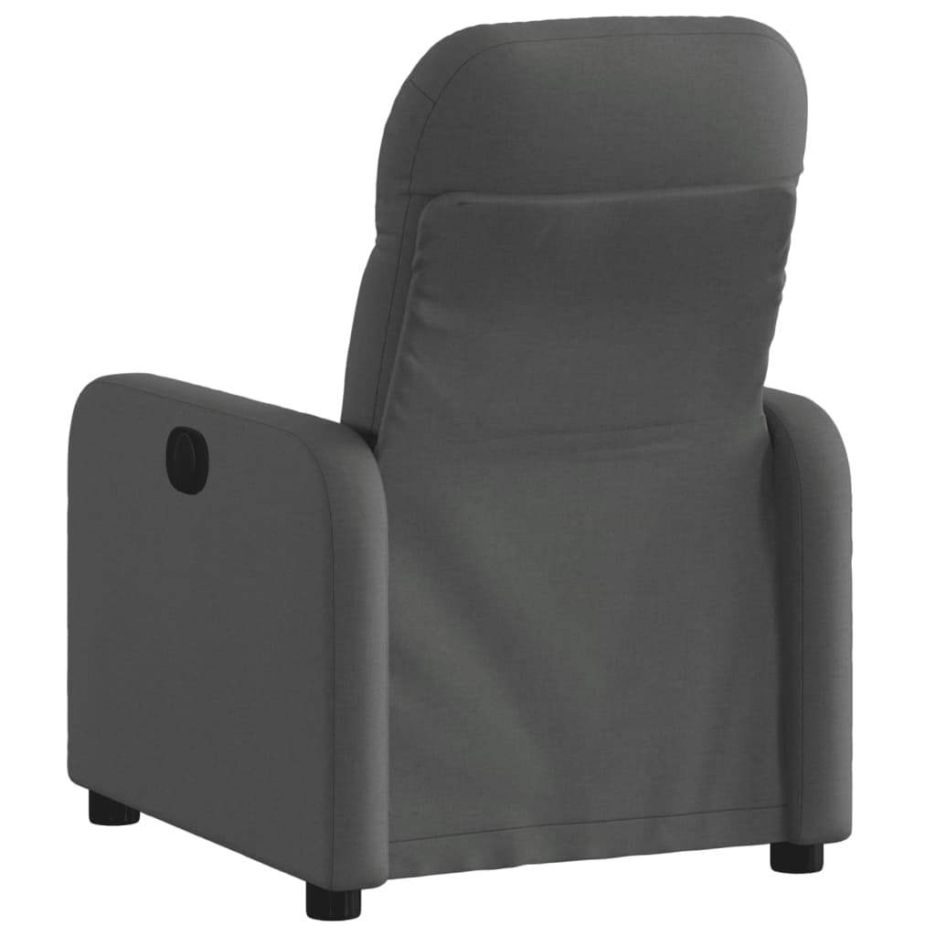 Fauteuil de relaxation tissu gris foncé