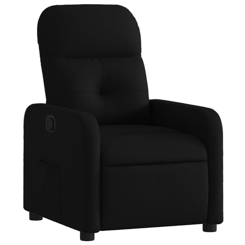 Fauteuil de relaxation tissu noir