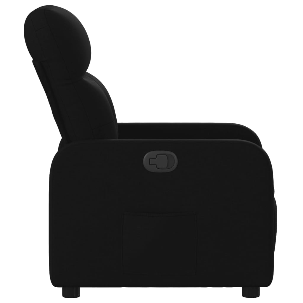 Fauteuil de relaxation tissu noir