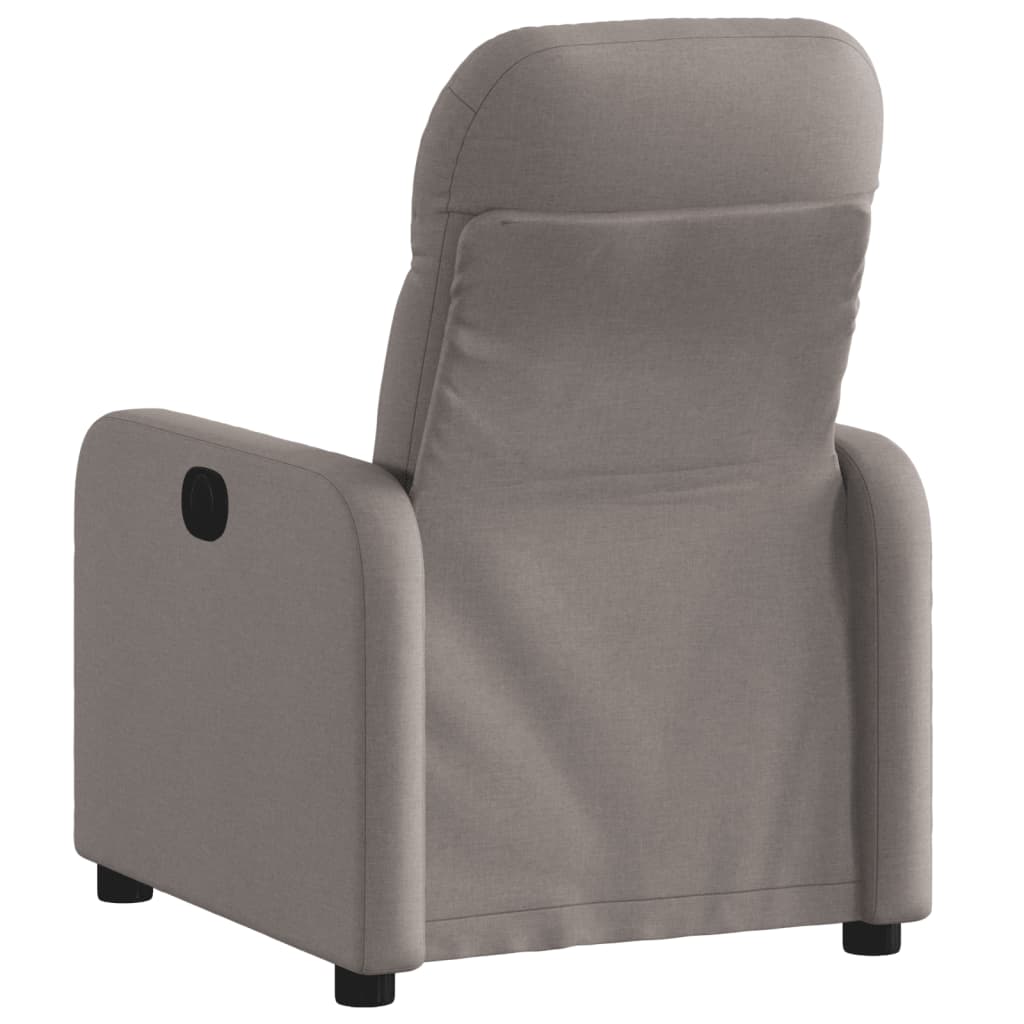 Fauteuil relax tissu taupe