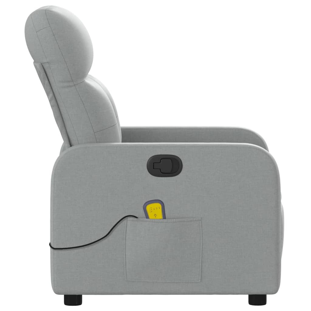 Fauteuil de massage tissu gris clair