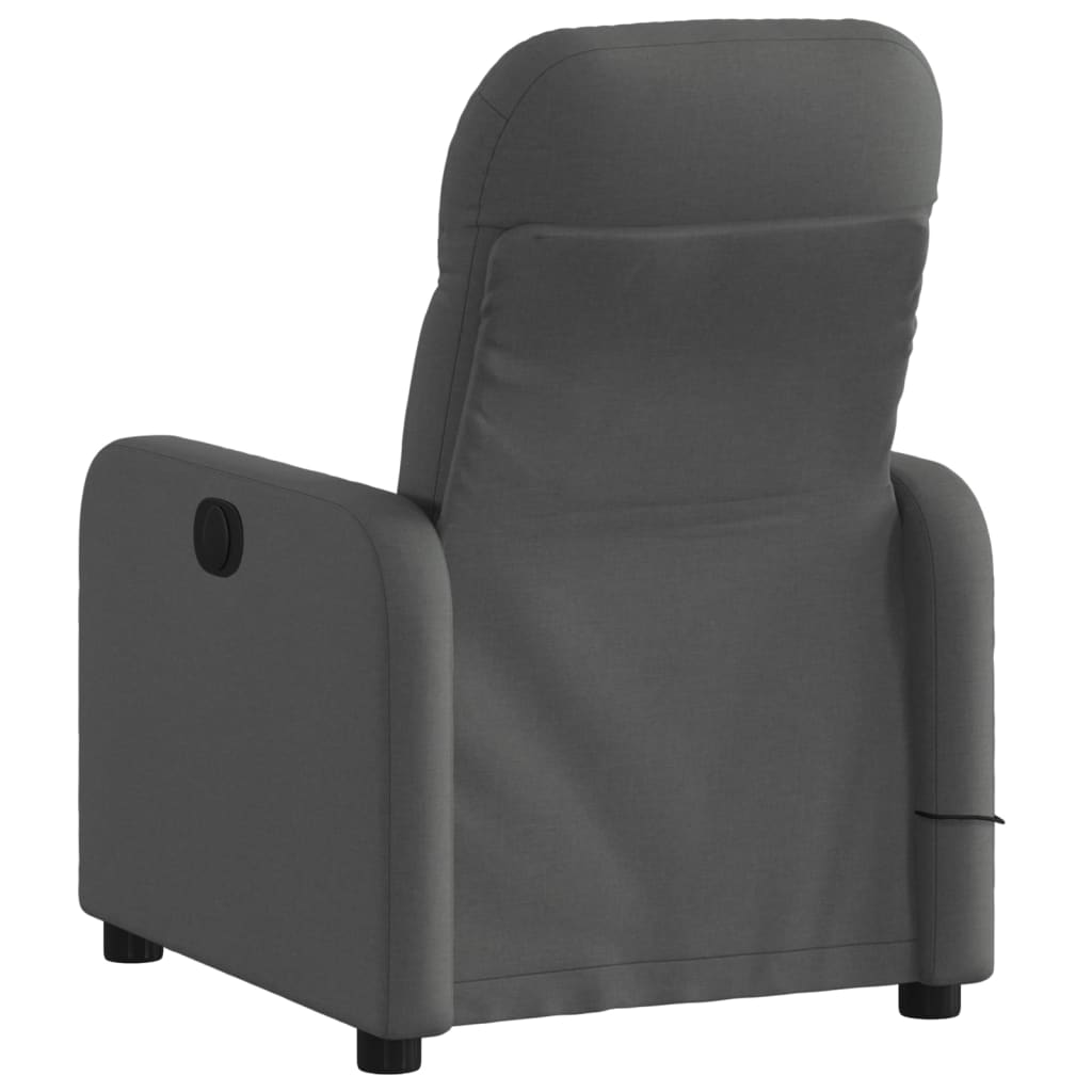 Fauteuil de massage tissu gris foncé