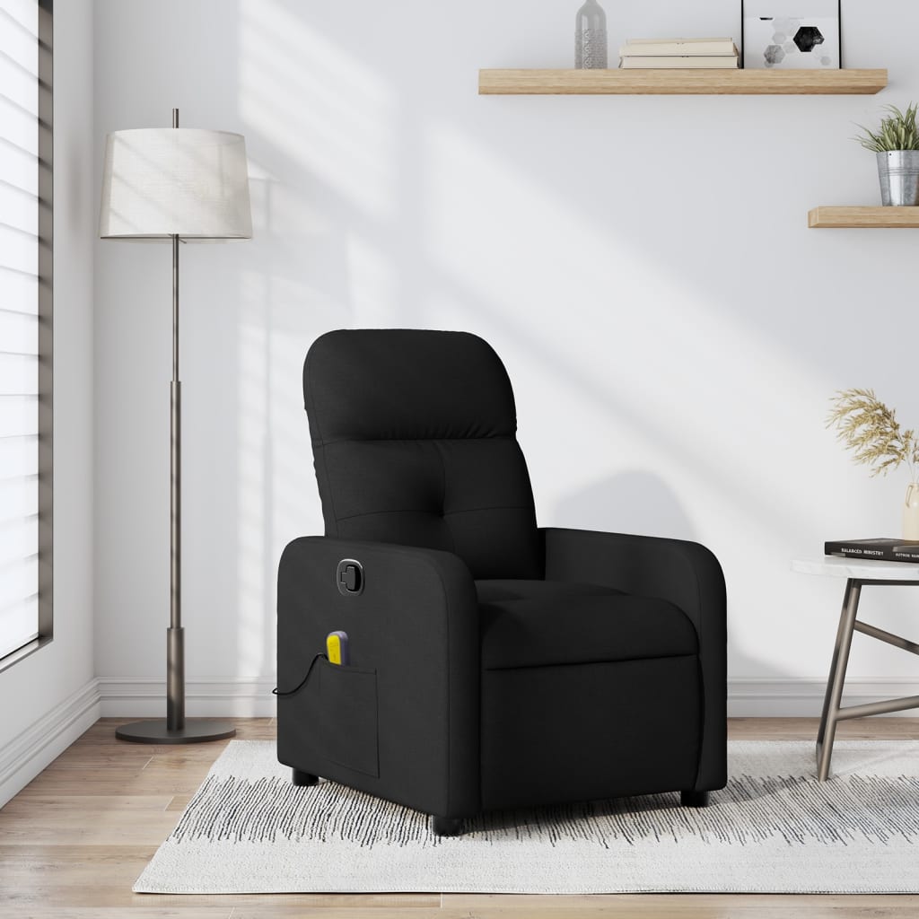 Fauteuil de massage tissu noir