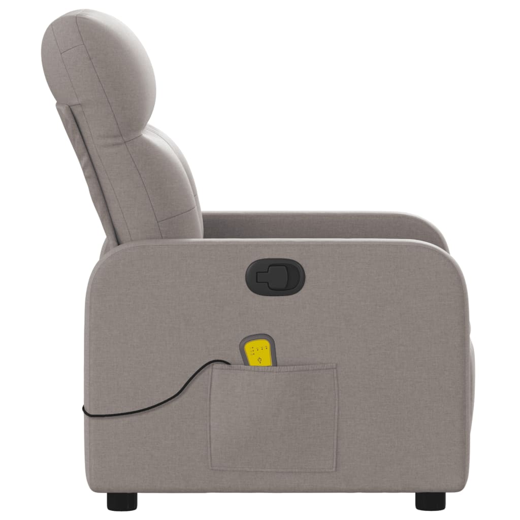 Fauteuil de massage tissu taupe