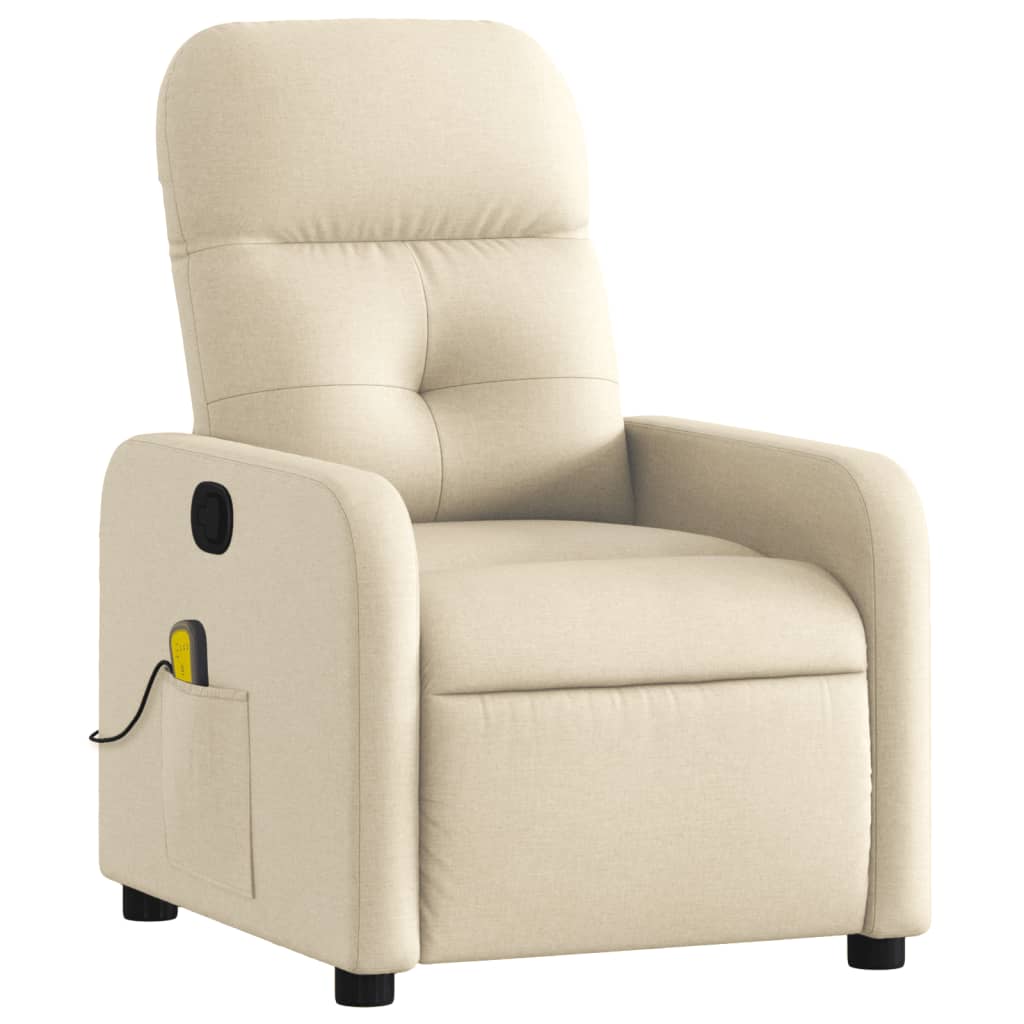 Fauteuil de massage tissu crème