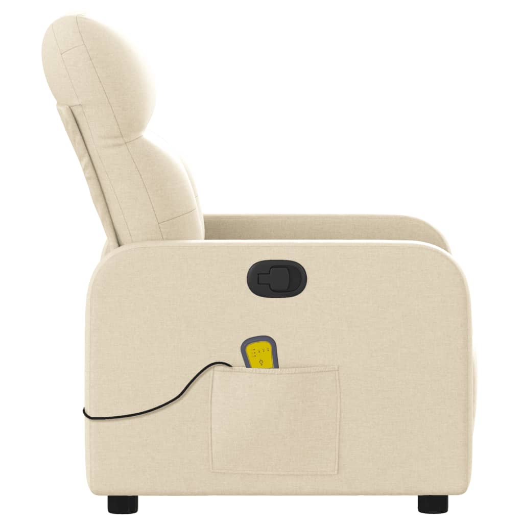 Fauteuil de massage tissu crème