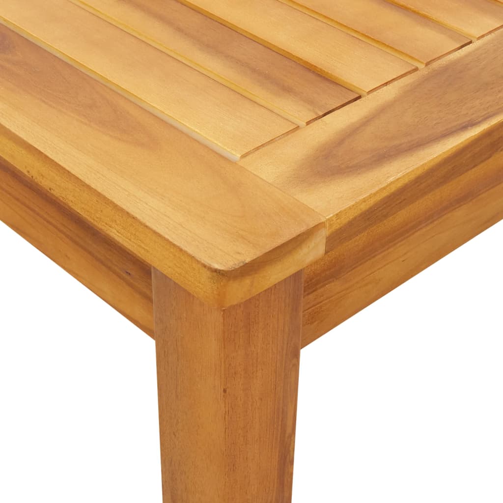 Table à manger de jardin 110x55x75 cm en bois d'acacia massif