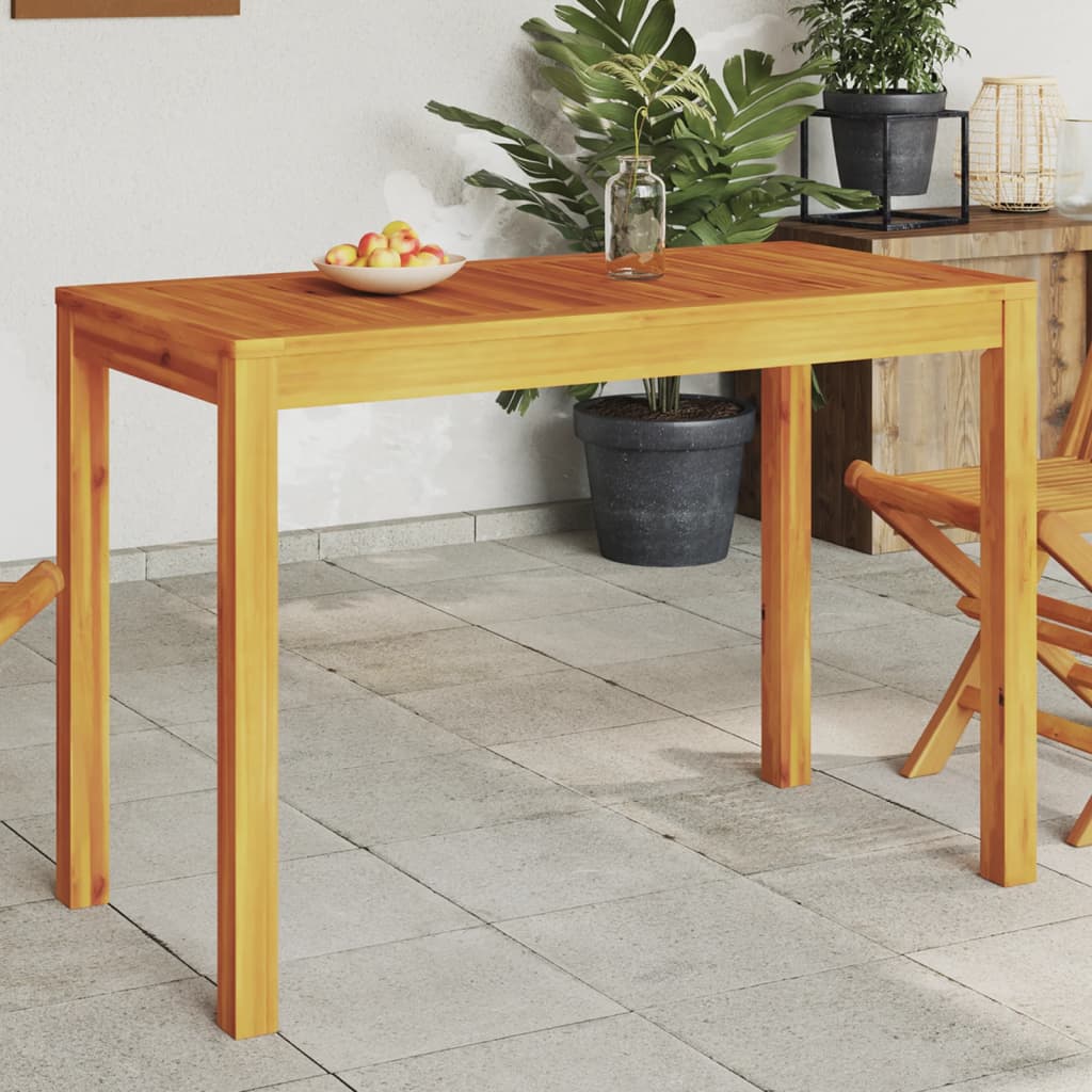 Table à manger de jardin 110x55x75 cm en bois d'acacia massif