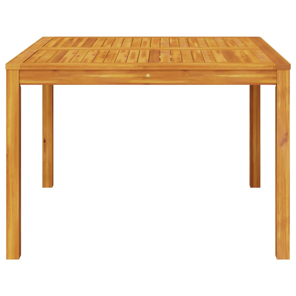 Table à manger de jardin 110x110x75 cm en bois d'acacia massif