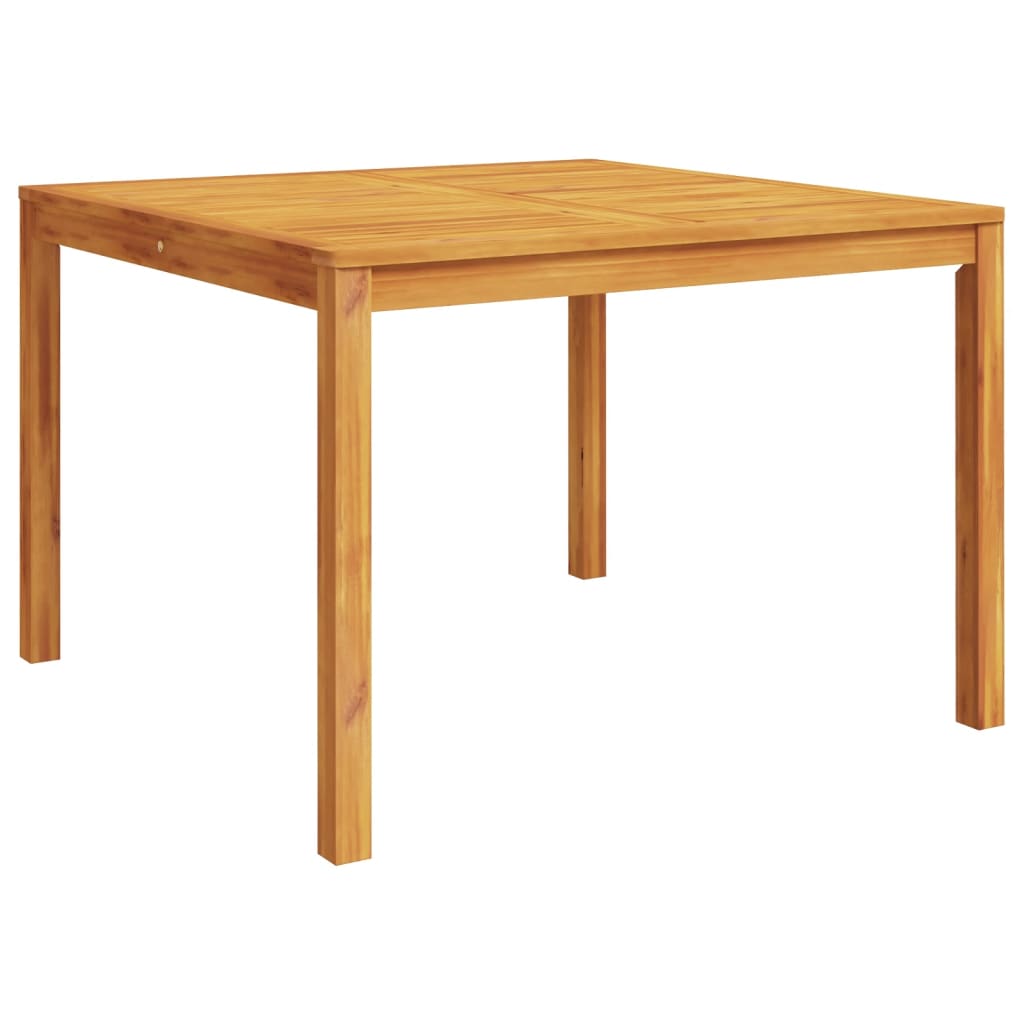 Table à manger de jardin 110x110x75 cm en bois d'acacia massif