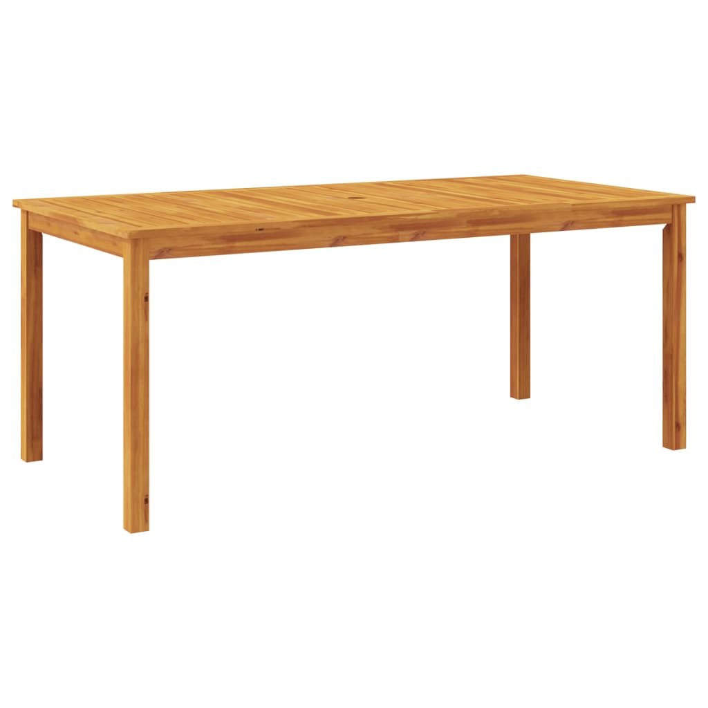 Table à manger de jardin 180x90x75 cm en bois d'acacia massif