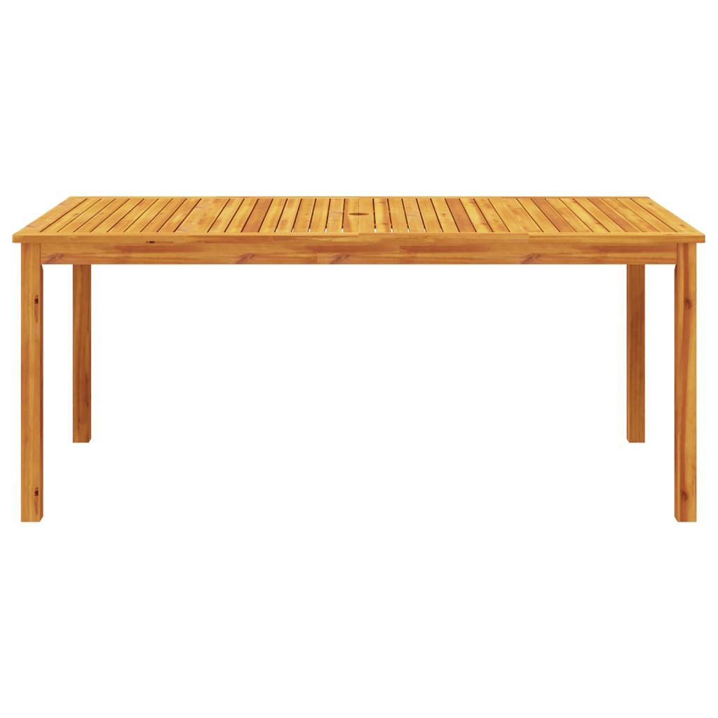 Table à manger de jardin 180x90x75 cm en bois d'acacia massif