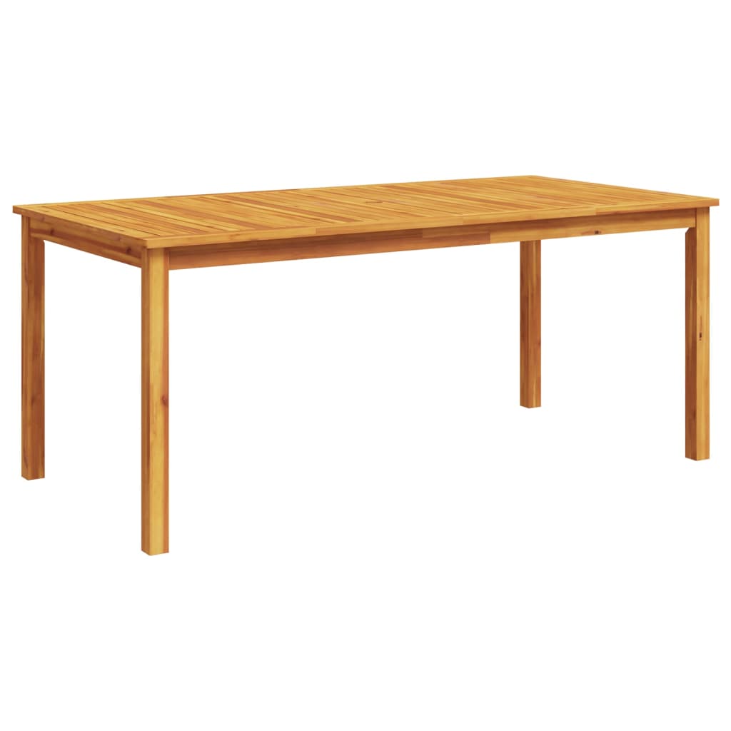 Table à manger de jardin 180x90x75 cm en bois d'acacia massif