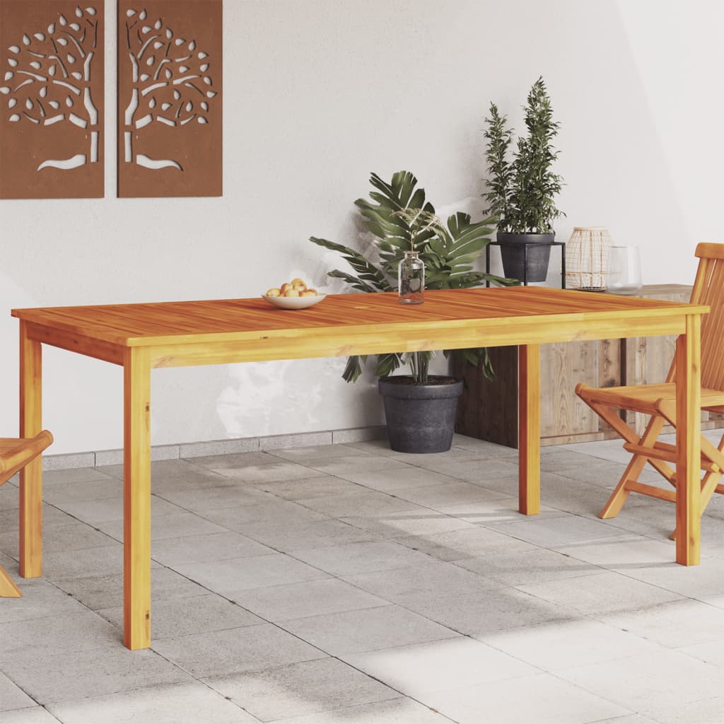 Table à manger de jardin 180x90x75 cm en bois d'acacia massif