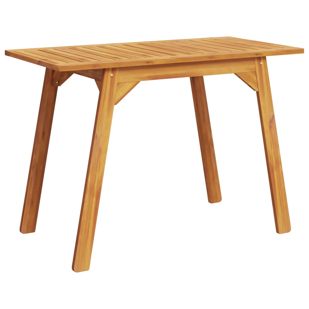 Table à manger de jardin 110x56x75 cm en bois d'acacia massif