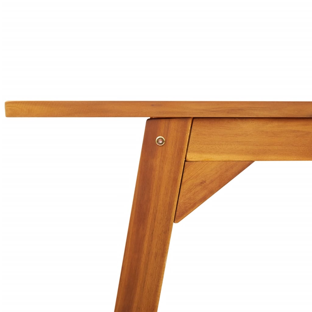 Table à manger de jardin 110x56x75 cm en bois d'acacia massif