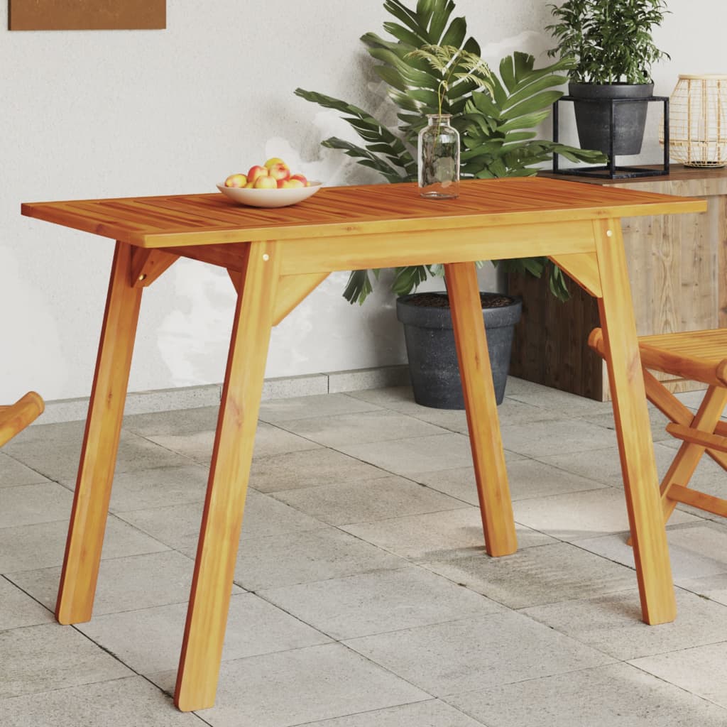 Table à manger de jardin 110x56x75 cm en bois d'acacia massif