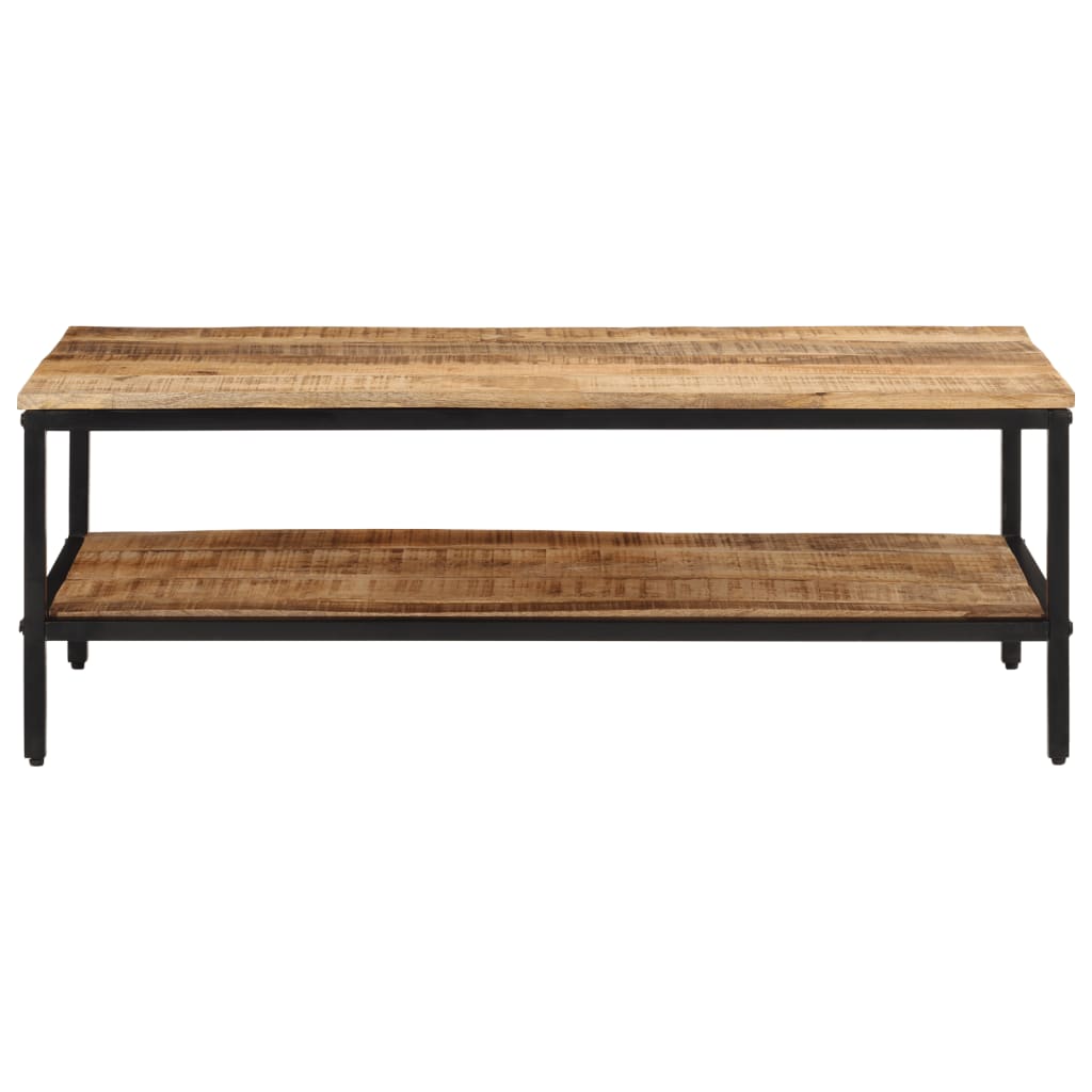 Table basse 100x50x35 cm Bois de manguier massif brut