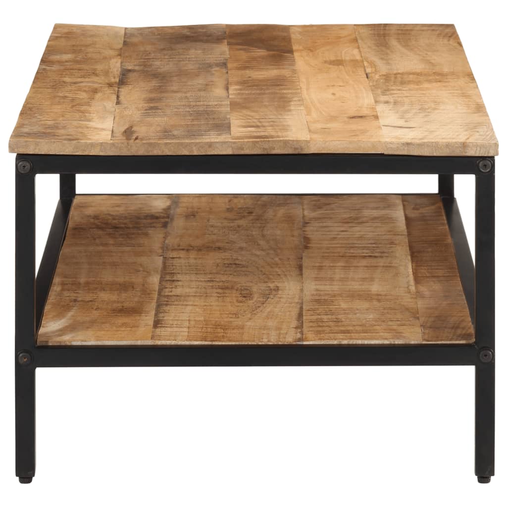 Table basse 100x50x35 cm Bois de manguier massif brut