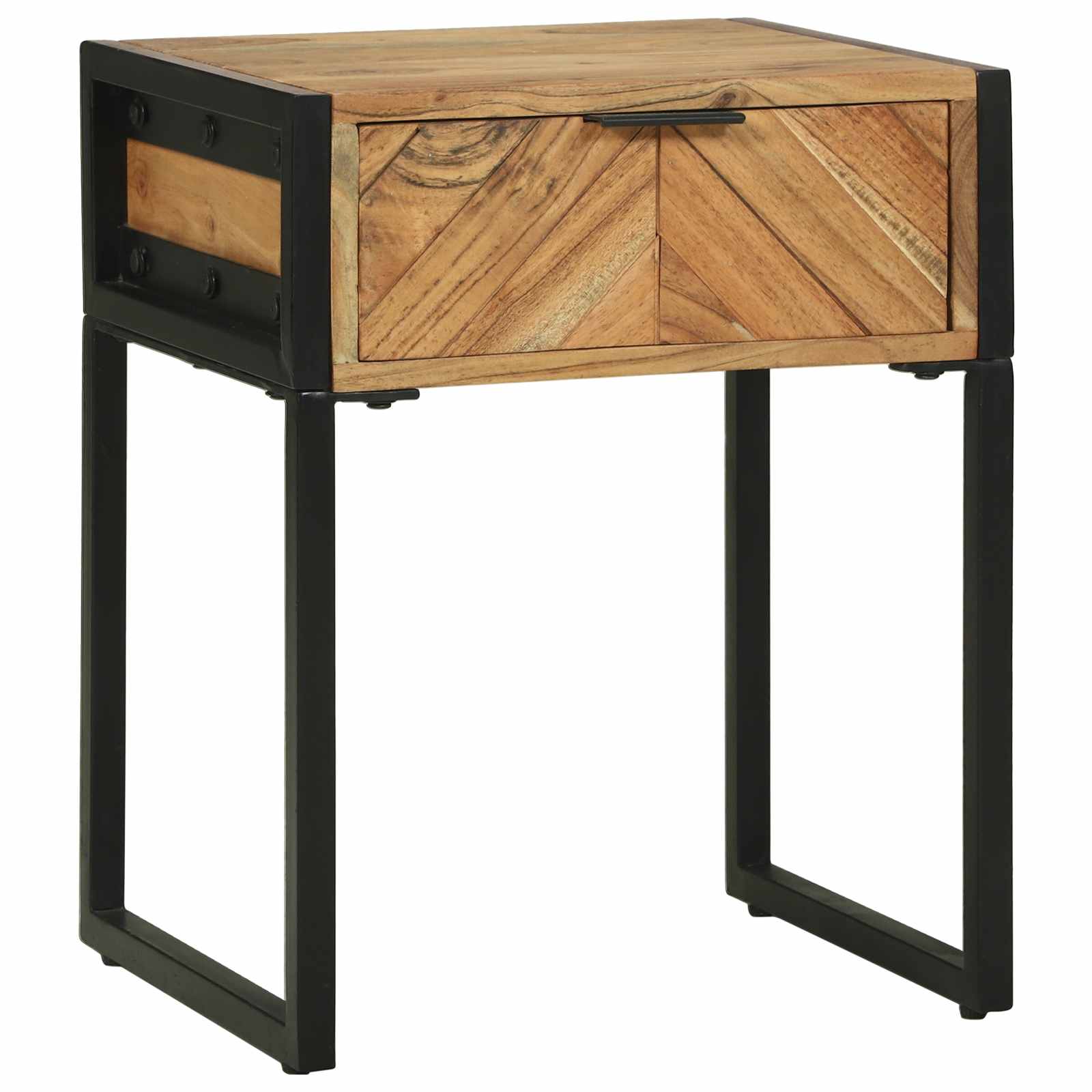 Nachttisch Braun 40 x 35 x 50 cm Massivholz Akazie