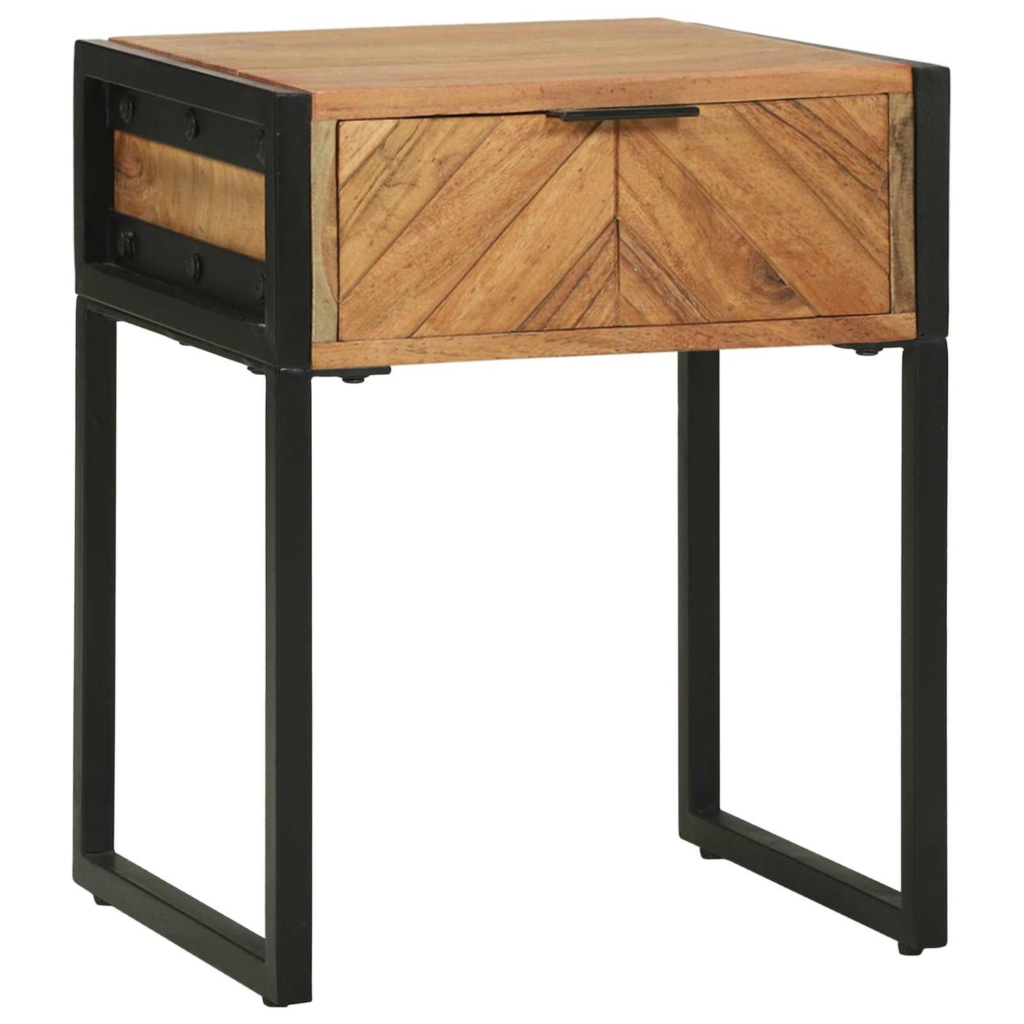 Nachttisch Braun 40 x 35 x 50 cm Massivholz Akazie