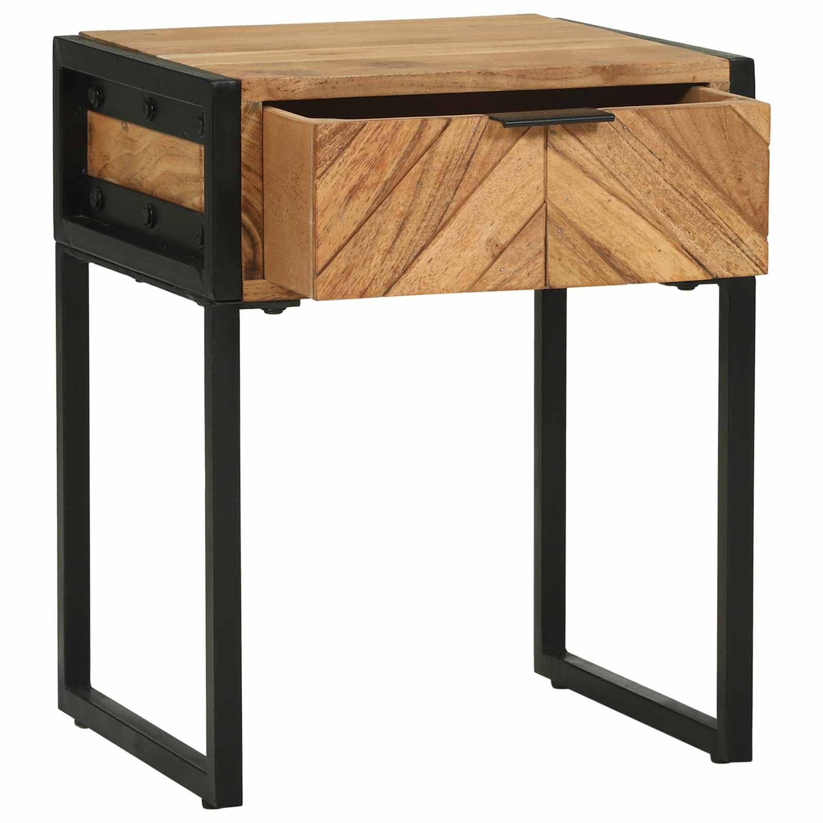 Nachttisch Braun 40 x 35 x 50 cm Massivholz Akazie