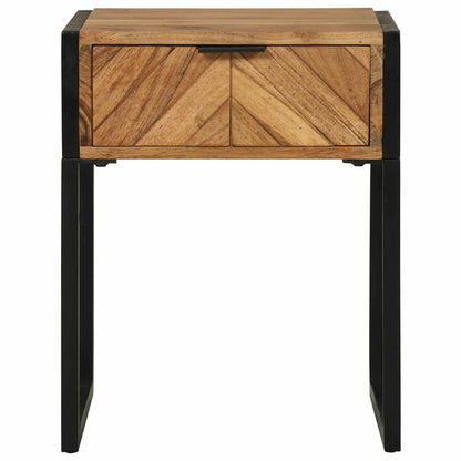 Nachttisch Braun 40 x 35 x 50 cm Massivholz Akazie